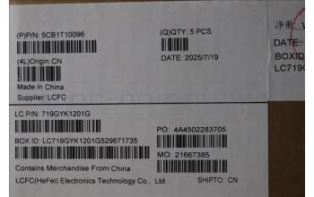 Lenovo 5CB1T10096 C-Cover with keyboard, US English Euro, RGB Backlight, US