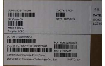 Lenovo 5CB1T18040 C-Cover with keyboard, Greek, RGB Backlight, US