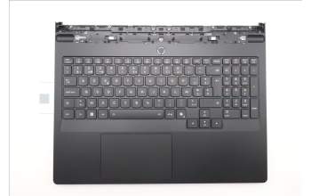 Lenovo 5CB1T18654 C-Cover with keyboard, Belgian, Eclipse Black , RGB Backlight, UK