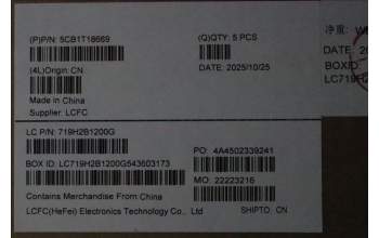 Lenovo 5CB1T18669 C-Cover with keyboard, Italian, Eclipse Black , RGB Backlight