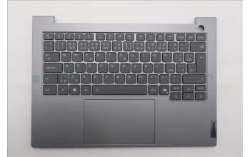 Lenovo 5CB1T53000 C-Cover with keyboard, Czech Slovakian, Arctic Grey, Backlight, UK