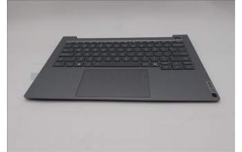 Lenovo 5CB1T53001 C-Cover with keyboard, US English Euro, Arctic Grey, Backlight, US