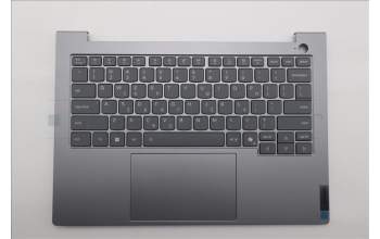 Lenovo 5CB1T53005 C-Cover with keyboard, Greek, Arctic Grey, Backlight, US