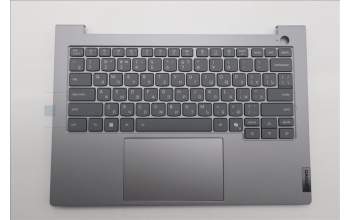 Lenovo 5CB1T53016 C-Cover with keyboard, Russian, Arctic Grey, Backlight, US