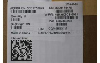 Lenovo 5CB1T53023 C-Cover with keyboard, UK English, Arctic Grey, Backlight, UK