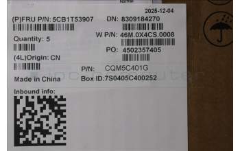 Lenovo 5CB1T53907 C-Cover with keyboard, French, Arctic Grey, Non-Backlight, US