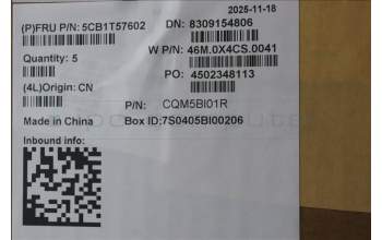 Lenovo 5CB1T57602 C-Cover with keyboard, French, Arctic Grey, Backlight, US