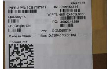 Lenovo 5CB1T57617 C-Cover with keyboard, Spanish, Arctic Grey, Backlight, UK