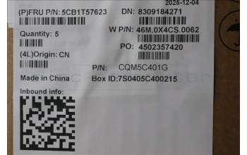 Lenovo 5CB1T57623 C-Cover with keyboard, Ukraine, Arctic Grey, Backlight, US