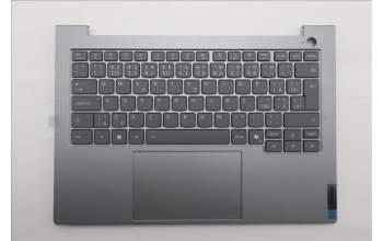 Lenovo 5CB1T57674 C-Cover with keyboard, Czech Slovakian, Arctic Grey, Backlight, UK
