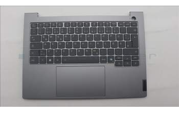 Lenovo 5CB1T57680 C-Cover with keyboard, German, Arctic Grey, Backlight, UK