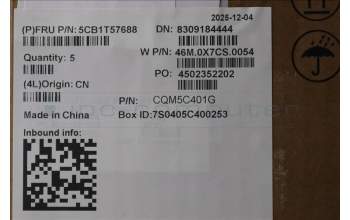 Lenovo 5CB1T57688 C-Cover with keyboard, Nordic, Arctic Grey, Backlight, UK