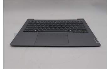 Lenovo 5CB1T57690 C-Cover with keyboard, Russian, Arctic Grey, Backlight, US