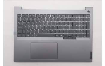 Lenovo 5CB1T66173 C-Cover with keyboard, Czech Slovakian, Arctic Grey, Backlight, UK