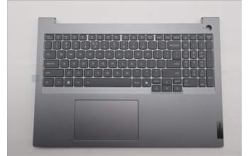 Lenovo 5CB1T66174 C-Cover with keyboard, US English Euro, Arctic Grey, Backlight, US