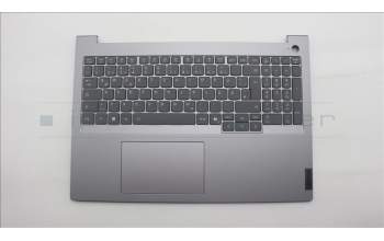 Lenovo 5CB1T66179 C-Cover with keyboard, German, Arctic Grey, Backlight, UK