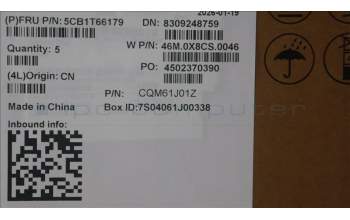 Lenovo 5CB1T66179 C-Cover with keyboard, German, Arctic Grey, Backlight, UK