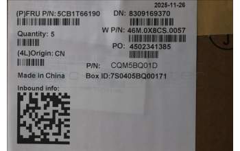 Lenovo 5CB1T66190 C-Cover with keyboard, Slovenian, Arctic Grey, Backlight, UK