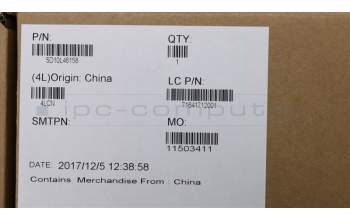 Lenovo 5D10L46158 Lenovo LCD Module DISPLAY L 80TXW/Antenna Silver