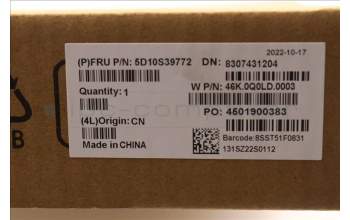 Lenovo 5D10S39772 Lenovo LCD Module,13.3\",WQXGA,Non_Touch,Glare,Anti-Smudge,IPS,400nit