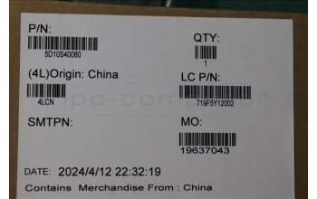 Lenovo 5D10S40080 Lenovo LCD Module,16\",3.2K,Touch,Anti-Glare,IPS,1200nit,100%Adobe&100%DCI-P3