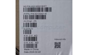 Lenovo 5D10S40116 Lenovo LCD Module,14\",WUXGA,Touch,Glare,IPS,300nit,45%NTSC