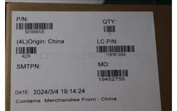 Lenovo 5D10S40125 Lenovo LCD Module,14\",WQXGA+,Touch,Glare,OLED,400nit,100%DCI-P3