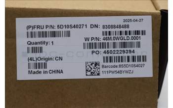 Lenovo 5D10S40271 Lenovo LCD Module, 14\", WUXGA, Touch, Glare, Anti-smudge, IPS, 300nit, 100%SRGB, W/RGB Camera