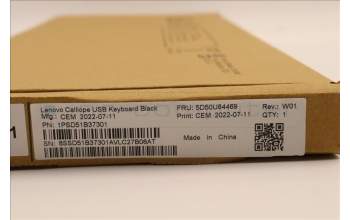 Lenovo 5D50U84469 Keyboard External,USB,Turkish,Black