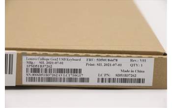 Lenovo 5D50U84478 Keyboard External,USB,Nordic,Black,Non_Backlight