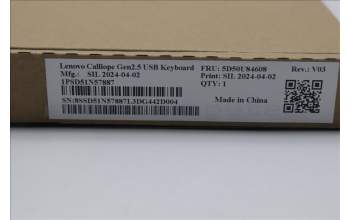 Lenovo 5D50U84608 Keyboard External,USB,Arabic,Black