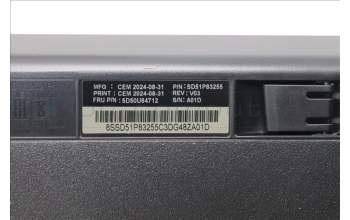 Lenovo 5D50U84712 AI Keyboard External,USB,Arabic,Black