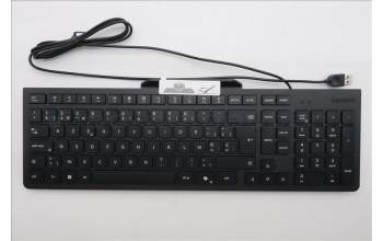 Lenovo 5D50U84771 AI Keyboard External, USB, Belgium English, Black