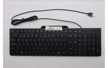 Lenovo 5D50U84793 AI Keyboard External, USB, Portuguese, Black