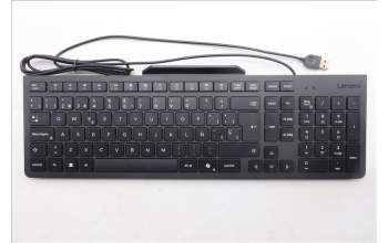 Lenovo 5D50U84798 AI Keyboard External, USB, Spanish, Black