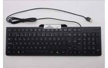 Lenovo 5D50U84799 AI Keyboard External, USB, Swedish/Finnish, Black