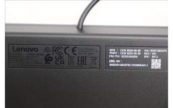 Lenovo 5D50U84806 AI Keyboard External, USB, Slovenian, Black