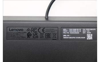 Lenovo 5D50U84808 AI Keyboard External, USB, Lithuanian, Black