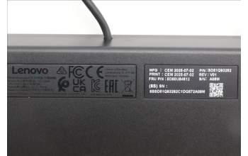 Lenovo 5D50U84812 AI Keyboard External, USB, Kazakhstan, Black