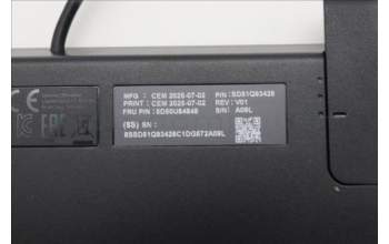 Lenovo 5D50U84848 Keyboard External, USB, Swiss French/German, Luna Grey