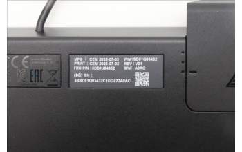 Lenovo 5D50U84852 Keyboard External, USB, UK English, Luna Grey