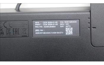 Lenovo 5D50U84854 Keyboard External, USB, Slovenian, Luna Grey