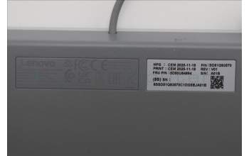 Lenovo 5D50U84894 Keyboard External, USB, Spanish, Cloud Grey