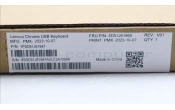 Lenovo 5D51J61965 Keyboard External,USB,Nordic,Black