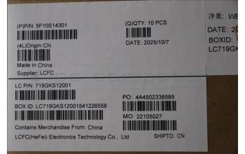 Lenovo 5F10S14301 FAN 83KY AVC