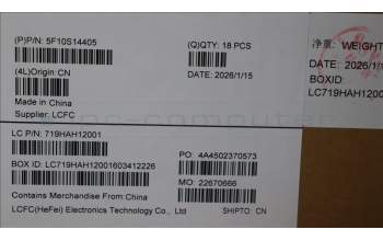 Lenovo 5F10S14405 FAN 83SJ NS564 FAN 2 FCN(L+R)