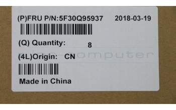 Lenovo 5F30Q95937 FINGER_PRT FPR Board C 81CT W/Cable PT