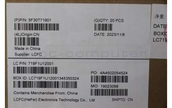 Lenovo 5F30T71901 FP BD L 83G0 W/ power button