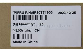 Lenovo 5F30T71903 Fingerprint 83DA,Cloud Grey