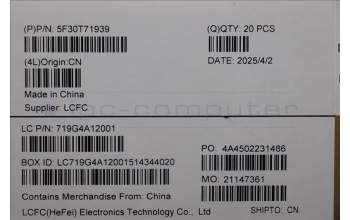 Lenovo 5F30T71939 FingerPrint Reader L 83L6